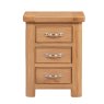 Gloucester Oak Bedside Table front on image of the table on a white background