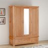 Gloucester Oak Triple Door Wardrobe lifestyle image of the wardrobe