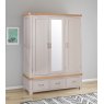 Aldiss Own Gloucester Painted Triple Door Wardrobe