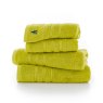 Lobster Creek Kaleidoscope Lime Towels on white