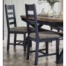 Heritage Editions Blue Ladder Back Dining Chair lifestyle image of the chair