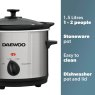 Daewoo 1.5L Slow Cooker specifications