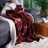 Deyongs Fox And Deer Heated Throw Mulberry in use