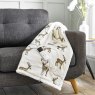 Deyongs Sterling Stag Heated Throw White lifestyle