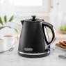 Daewoo Stirling 1.7L Pyramid Kettle Black lifestyle