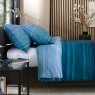 Lyndon Co Ocean Blue Duvet Cover Set Side shot