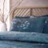 Drift Home Teal Flynn Duvet Cover Set Pillow Close Up