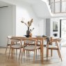 G Plan Winchester Rectangular Extending Dining Table And 6 Isabelle Chairs lifestyle image of the set