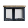 Heritage Editions Blue Corner Hall Bench Top front on image of the bench top on a white background