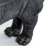 McGowan Rutherford Medium Black Dog Bench close up