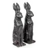 McGowan Rutherford Pair Of Rustic Rabbit Figures small