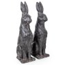 McGowan Rutherford Pair Of Rustic Rabbit Figures large