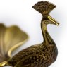 McGowan Rutherford Antique Gold Peacock Trinket Dish details close up