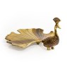 McGowan Rutherford Antique Gold Peacock Trinket Dish