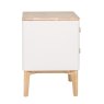 Anders Cashmere Bedside Table side on image of the table on a white background