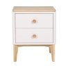 Anders Cashmere Bedside Table front on image of the table on a white background