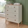 Anders Cashmere 5 Drawer Chest lifestyle image of the chest