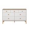 Anders Cashmere Wide 7 Drawer Chest front on image of the chest on a white background