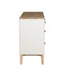 Anders Cashmere Wide 7 Drawer Chest side on image of the chest on a white background