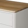 Anders Cashmere Wide 7 Drawer Chest close up image of the chest on a white background