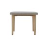 Anders Cashmere Dressing Stool front on image of the stool on a white background