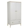 Anders Cashmere 2 Door Wardrobe angled image of the wardrobe on a white background