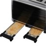 Russell Hobbs Inspire Black 4 Slice Toaster Crumb Trays