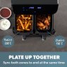 Digital Double Drawer Air Fryer 9L Sync Times