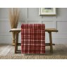 Deyongs Snuggle Touch Tartan Throw Merlot Lifestyle