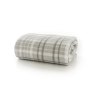 Deyongs Snuggle Touch Tartan Throw Silver