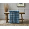 Deyongs Snuggle Touch Tartan Throw Petrol Lifestyle