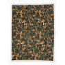 Deyongs Mushrooms Rust Biscuit Throw overhead pattern