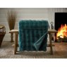 Deyongs Fernley Faux Fur Throw Dark Green Lifestyle