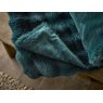 Deyongs Fernley Faux Fur Throw Dark Green Close up