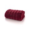 Deyongs Fernley Faux Fur Throw Dark Red