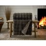 Deyongs Fernley Faux Fur Throw Dark Brown Lifestyle