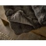 Deyongs Fernley Faux Fur Throw Dark Brown Close up