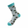 Eco Chic White Bumblebees Eco-Friendly Bamboo Socks