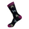 Eco Chic Black Dog Eco-Friendly Bamboo Socks