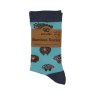 Eco Chic Blue Sheep Eco-Friendly Bamboo Socks in packaging