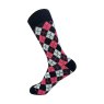 Eco Chic Black Argyle Eco-Friendly Bamboo Socks