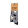 Eco Chic Grey Labrador Eco-Friendly Bamboo Socks in packaging