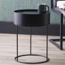 Pacific Hugo Black Wood Veneer And Black Metal Storage Table lifestyle image