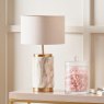 Pacific Carrara Natural Stone Effect Ceramic Table Lamp Lifestyle