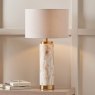 Pacific Carrara Natural Stone Effect Ceramic Table Lamp Tall Lifestyle