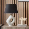 Pacific Ulla Monochrome Organic Ceramic Table Lamp lifestyle