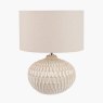 Pacific Cassius Warm White Texture Glaze Ceramic Table Lamp