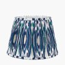 Pacific Izara Ocean Blue Ikat Mushroom Pleat Tapered Shade Small