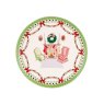 Cath Kidston Christmas Set Of 2 Dinner Plates design 2 Christmas stockings