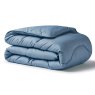 Night Lark 10.5 Tog Coverless Duvet Twilight Blue folded